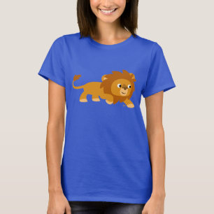 Cute Smart Cartoon Löwe Frauen T-Shirt