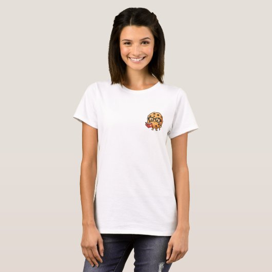 Cute Smart Cookie Illustration T-Shirt (Vorne ganz)