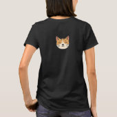 Cute Smiling Cat Face Minimal Women’s T-Shirt (Rückseite)