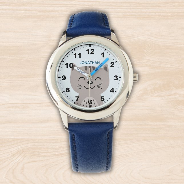 Cute smiling Cat for kids Armbanduhr (Von Creator hochgeladen)