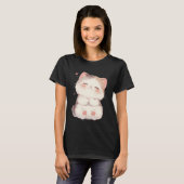 Cute Smiling Cat T-Shirt (Vorne ganz)