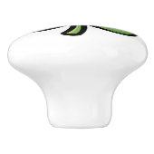 Cute Smiling Clover Keramikknauf (Seitenansicht)