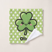 Cute Smiling Clover Waschlappen (Waschlappen)