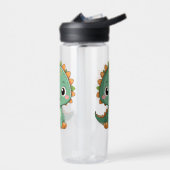 Cute Smiling Dinosaur Kids Water Bottle Trinkflasche (Links)