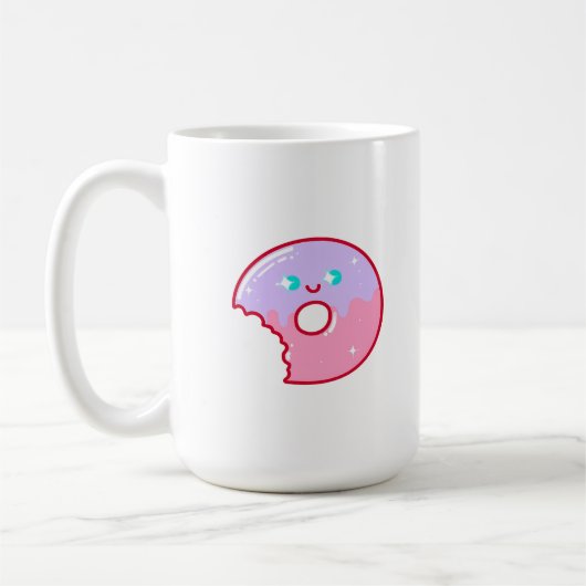 Cute Smiling Donut Kaffeetasse (Links)