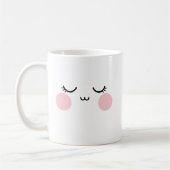 Cute Smiling Face Mug  Modern Aesthetic Kaffeetasse (Links)