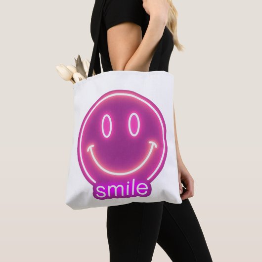 Cute Smiling Face Pillow – Cheerful Home Decor” Tasche (Von Nahem)