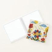 Cute Smiling Flower Kids Sketchbook Notizblock (Innenseite)