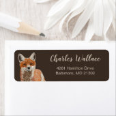 Cute Smiling Fox Custom Return Address (Insitu)