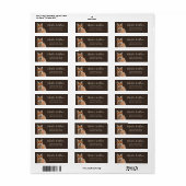 Cute Smiling Fox Custom Return Address (Vorne)