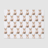 Cute Smiling Foxes Birthday Seidenpapier (Vorderseite)