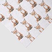 Cute Smiling Foxes Birthday Seidenpapier (Ausschnitt)