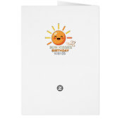 Cute Smiling Sun Birthday Greeting Card - Sun Kiss (Hinten)