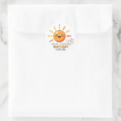 Cute Smiling Sun Birthday Stickers - Sun Kisses Wi (Tasche)