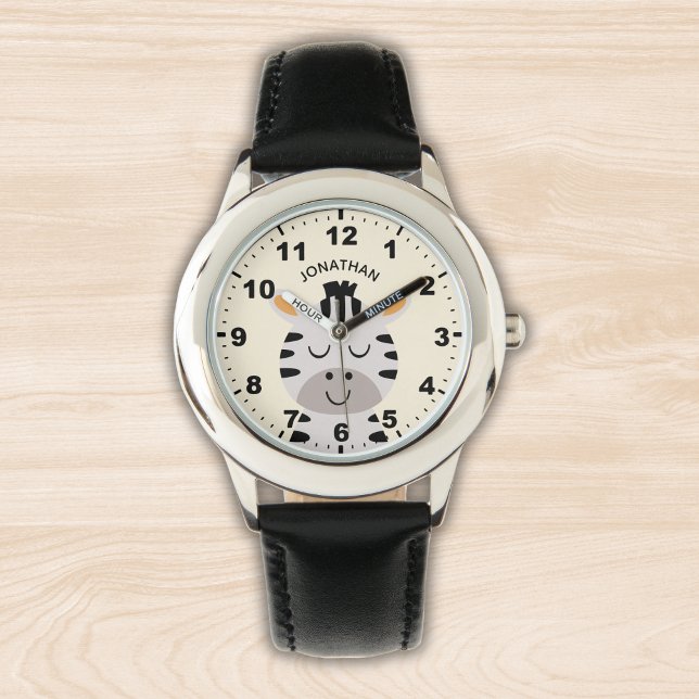 Cute smiling zebra for Boy Armbanduhr (Von Creator hochgeladen)