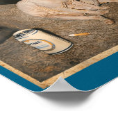 Cute Smoking Sphynx Cat Meme Funny Poster (Ecke)