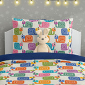 Cute Snail Pattern on Cream Kissenbezug