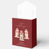 Cute Snow Gingerbread Village Baby Shower Geschenkschachtel (Offen)