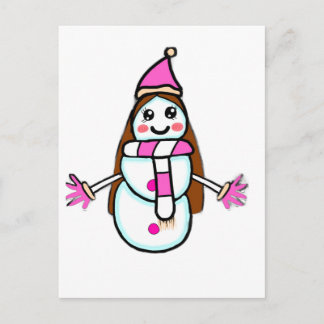  Cute Snow Woman – Assinet’s Vision of Fairness Ca Postkarte
