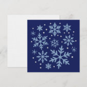 Cute Snowflake Christmas Winter Holiday Cozy Xmas  Einladung (Vorne/Hinten)