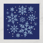 Cute Snowflake Christmas Winter Holiday Cozy Xmas  Einladung (Vorderseite)