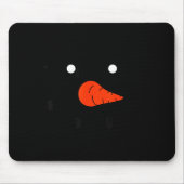 Cute Snowlady Snowman Face Christmas Matching Fami Mousepad (Vorne)