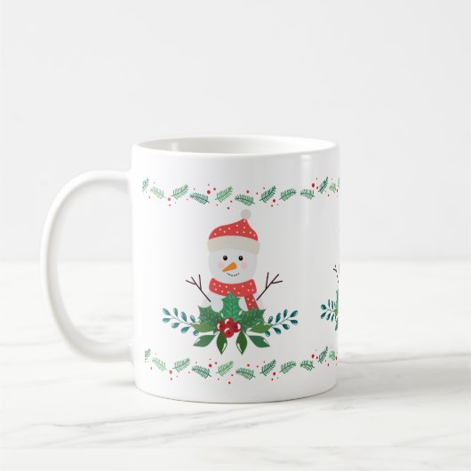 Cute Snowman Christmas | Festive Holiday Kaffeetasse (Links)