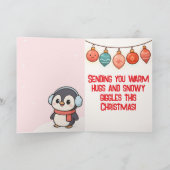 Cute Snowman Christmas Karte (Innenseite)