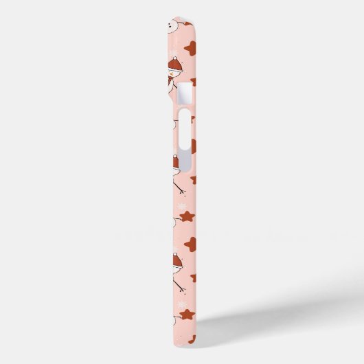 Cute Snowman Christmas Phone Case (Rückseite / Links)
