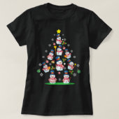 Cute Snowman Christmas Tree Women Men Chrismas T-Shirt (Design vorne)