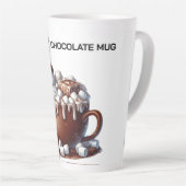 Cute Snowman Cocoa Design Milchtasse (Rechte Ecke)