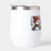 Cute Snowman Coffee Winter Holiday Water Bottle (Rechts)