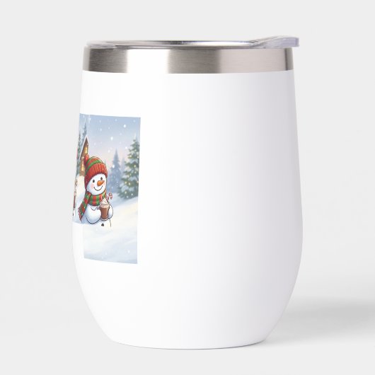 Cute Snowman Coffee Winter Holiday Water Bottle (Links)