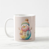 Cute Snowman Let It Snow Kaffeetasse (Links)
