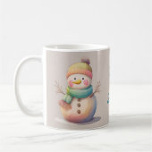 Cute Snowman Let It Snow Kaffeetasse (Links)
