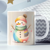 Cute Snowman Let It Snow Kaffeetasse