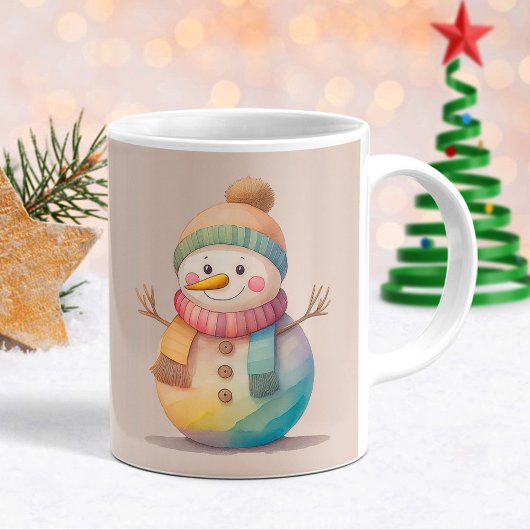 Cute Snowman Let It Snow Kaffeetasse
