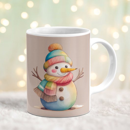 Cute Snowman Let It Snow Kaffeetasse