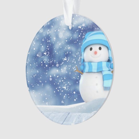 Cute Snowman Ornament (Vorderseite)