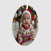 Cute Snowman Ornament | Cozy Pastel Christmas (Vorderseite)