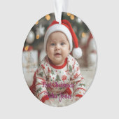 Cute Snowman Ornament | Cozy Pastel Christmas (Vorderseite)