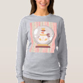Cute Snowman Snow Globe Art on T-Shirt (Vorderseite)