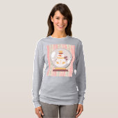 Cute Snowman Snow Globe Art on T-Shirt (Vorne ganz)