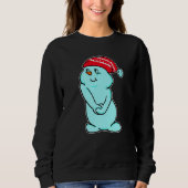 Cute Snowman Winter Merry Christmas Eve Party Sweatshirt (Vorderseite)