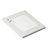 Cute Snowman Winter Notepad Notizblock (angewinkelt)