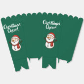 Cute Snowman with Red Scarf and Santa Hat Geschenkschachtel (Ungeklappt)