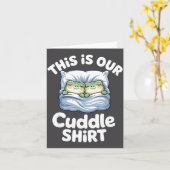 Cute Snuggly Frog Lovers This Is Our Cuddle Karte (Gelbe Blume)