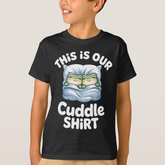 Cute Snuggly Frog Lovers This Is Our Cuddle T-Shirt (Vorderseite)