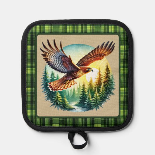 Cute soaring eagle  topflappen (Vorderseite)