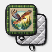 Cute soaring eagle topflappen (Vorderseite/Rückseite)